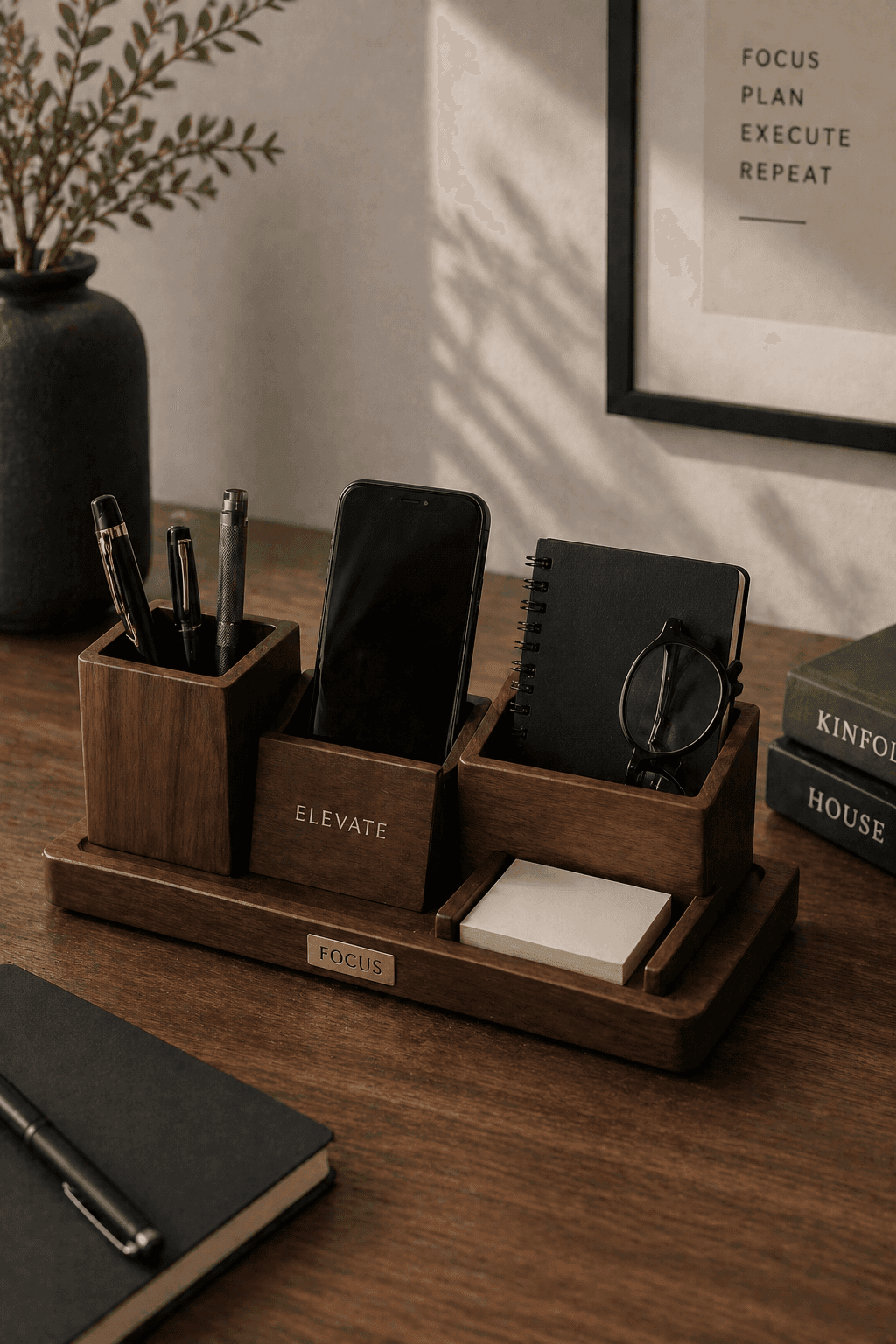 Wooden Desk Organizer
