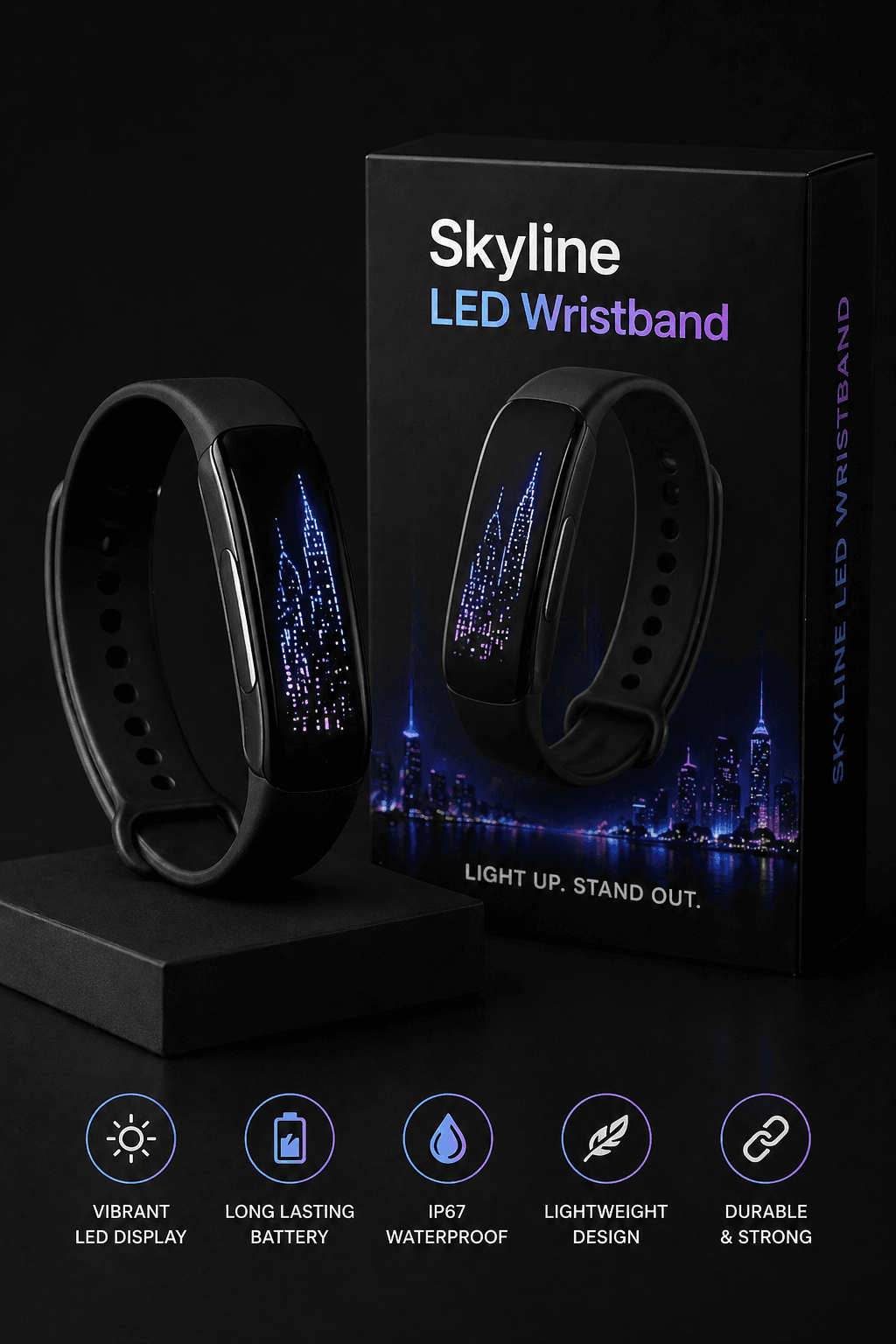 Skyline LED Wristband